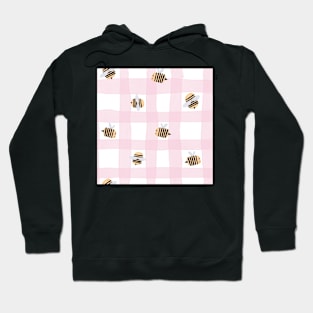 Hand drawn Bee pattern Hoodie